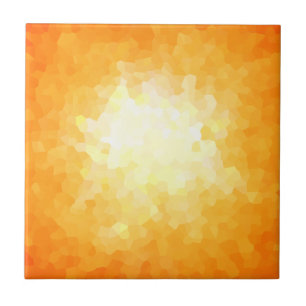 Modern geometrisk Shape för gul och orange Kakelplatta