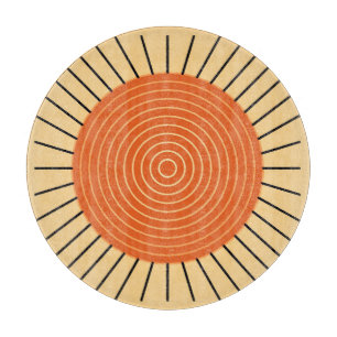 Modern geometrisk solsprängning - Mandarin-Orangen