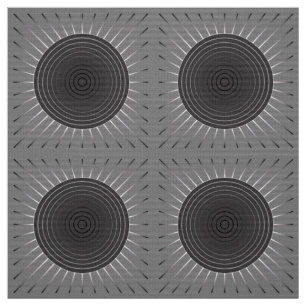 Modern geometrisk solsprängning - Mörk Hematite Gr Tyg