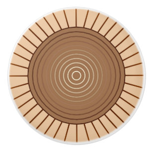 Modern geometrisk solstrålning - Brun och Tan Knopp