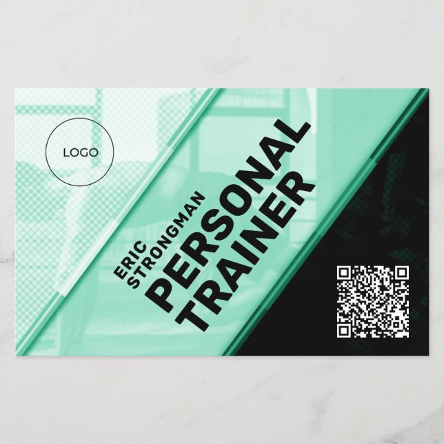 Modern geometrisk stil-futuristiska flygblad (Framsidan)