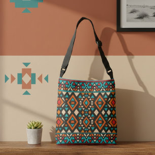 Modern geometrisk sydvästlig stil  axelväska