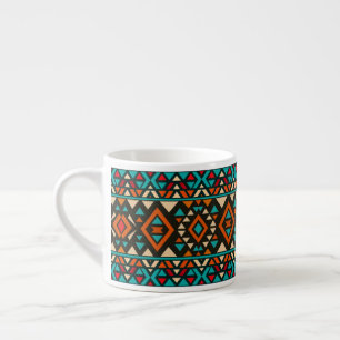 Modern geometrisk sydvästlig stil espressomugg