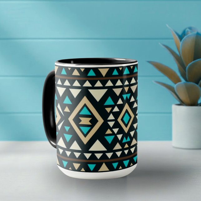 Modern geometrisk sydvästlig stil  mugg (Skapare uppladdad)
