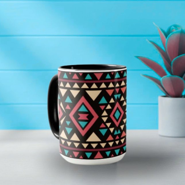 Modern geometrisk sydvästlig stil  mugg (Skapare uppladdad)