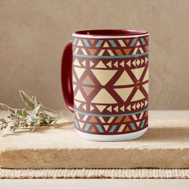 Modern geometrisk sydvästlig stil mugg (Skapare uppladdad)