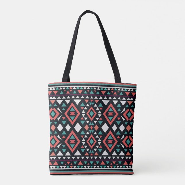 Modern geometrisk sydvästlig stil  tygkasse (Baksida)