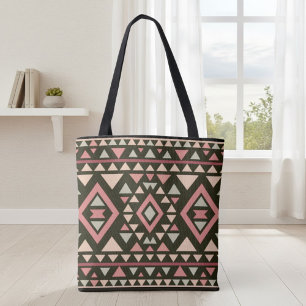 Modern geometrisk sydvästlig stil tygkasse