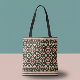 Modern geometrisk sydvästlig stil tygkasse
