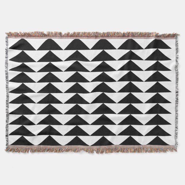 Modern geometrisk triangel - blanket filt (Framsidan)