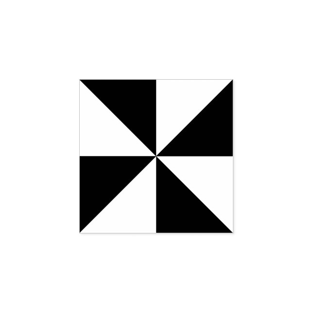 Modern geometrisk triangel-design för konsthantver stämpel (Tryck)