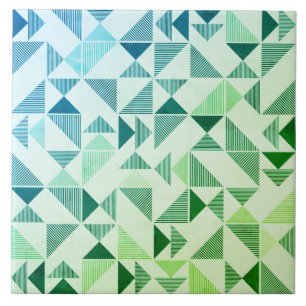 Modern geometrisk triangel keramik Tile-platta Kakelplatta