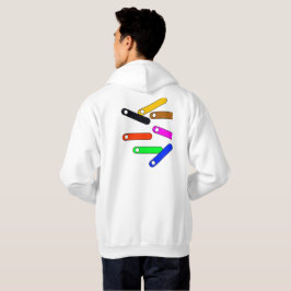 Modern geometrisk tröja – djärva mönster för alla hoodie