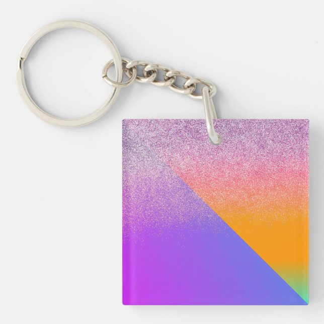 Modern Geometrisk Tvåtons Ombre Triangel Glitter (Framsidan)