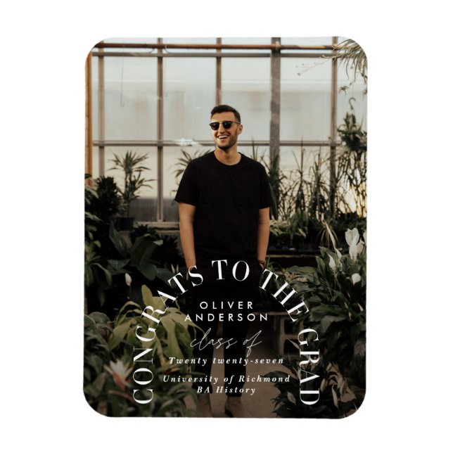 Modern geometrisk typografi, fotomarch studenten magnet (Vertikal)