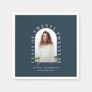 Modern geometrisk typografi, fotomarch studenten  pappersservett