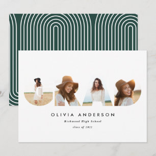 Modern geometrisk typografi med flera foto student