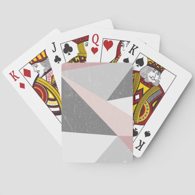 Modern geometrisk uppspelningskort casinokort (Baksidan)