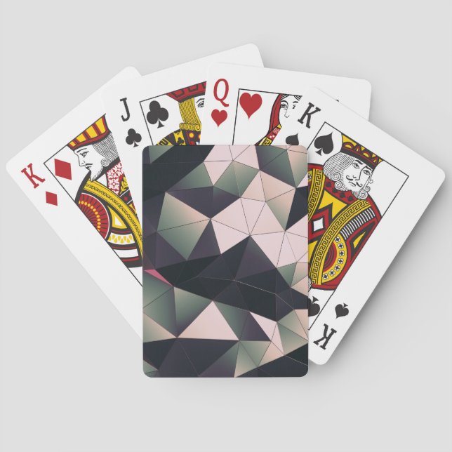 Modern geometrisk uppspelningskort casinokort (Baksidan)
