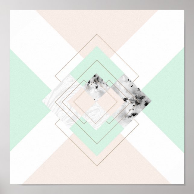 Modern geometrisk utformning i Stil Poster (Framsidan)