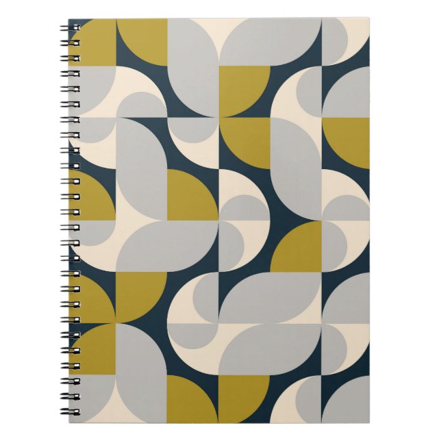 Modern geometrisk Vintage - bakgrund Anteckningsbok (Framsidan)