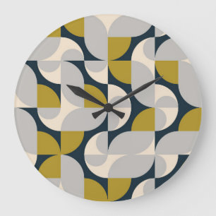 Modern geometrisk Vintage - bakgrund Stor Klocka