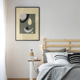 Modern geometriska former för abstrakt poster