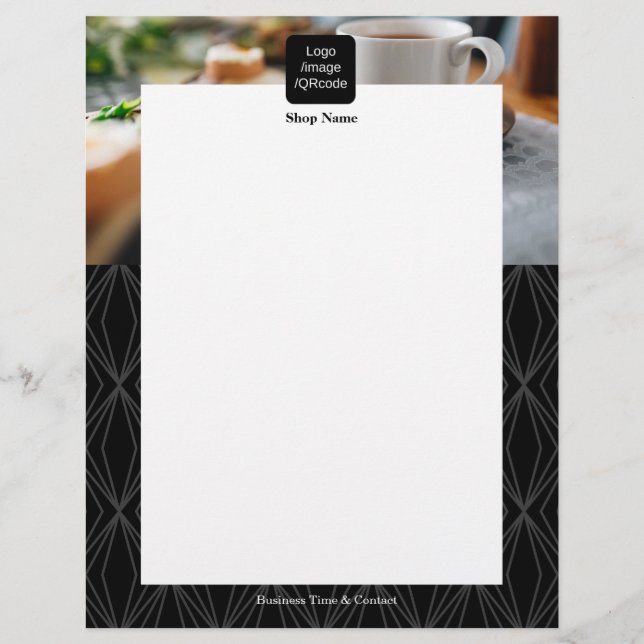 Modern Geometry Black Reklamblad (Framsidan)