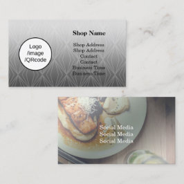 Modern Geometry Black Shop Visitkort