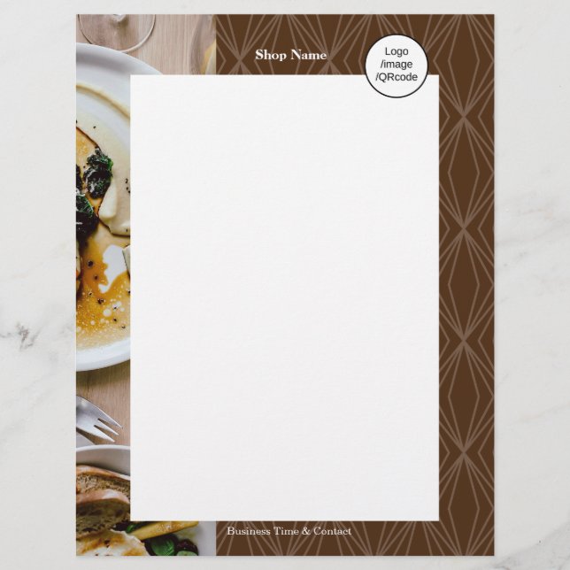 Modern Geometry Brown Reklamblad (Framsidan)