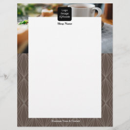 Modern Geometry Brown Reklamblad