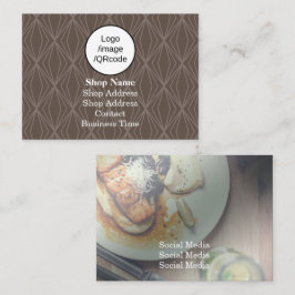 Modern Geometry Brown Shop Visitkort