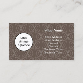 Modern Geometry Brown Shop Visitkort
