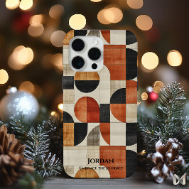 Modern geotetisk geometri - svart och Terracotta A