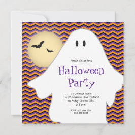 Modern Ghost Halloween fest Inbjudningar
