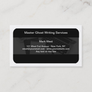 Modern Ghost Writing Services Visitkort