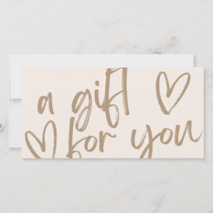 Modern gift-certifikatkupong