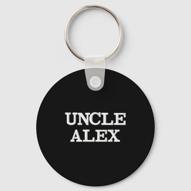 Modern Gift For Uncle Pregnancy Announcement Cool  Nyckelring (Framsida)