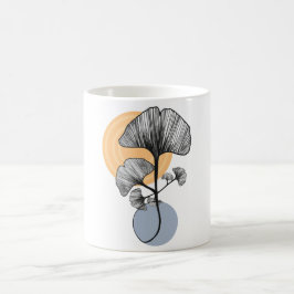 Modern Ginkgo-blad Botanisk Mugg