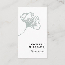 Modern Ginkgo Löv Visitkort