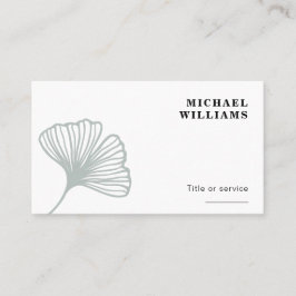 Modern Ginkgo Löv Visitkort