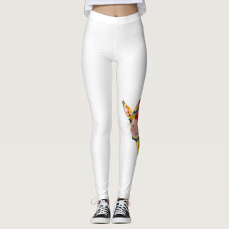Modern giraffdamasker av konstnären Kim Guthrie Leggings
