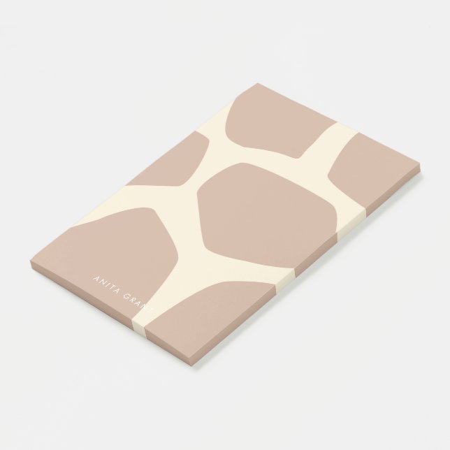Modern giraffe mönster post-it block (Vinklad)