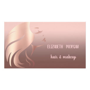 Modern Girl Ansikte Silhouette ,Makeup Fototryck