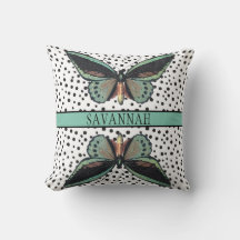 Modern Girl's Turcos Black Butterfly Monogram