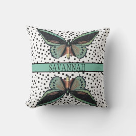 Modern Girl's Turcos Black Butterfly Monogram Kudde