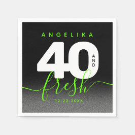 Modern Girly Bright-Grönt 40 och Färsk Pappersservett