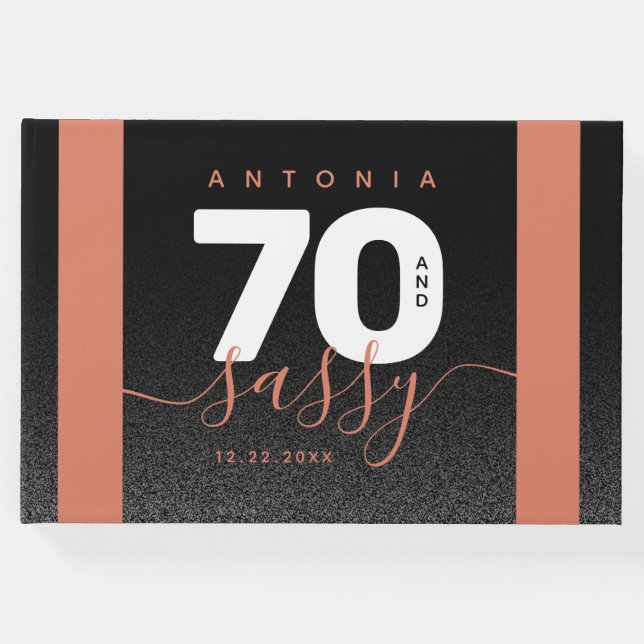 Modern Girly Copper 70 och Sassy Gästböcker (Framsida)