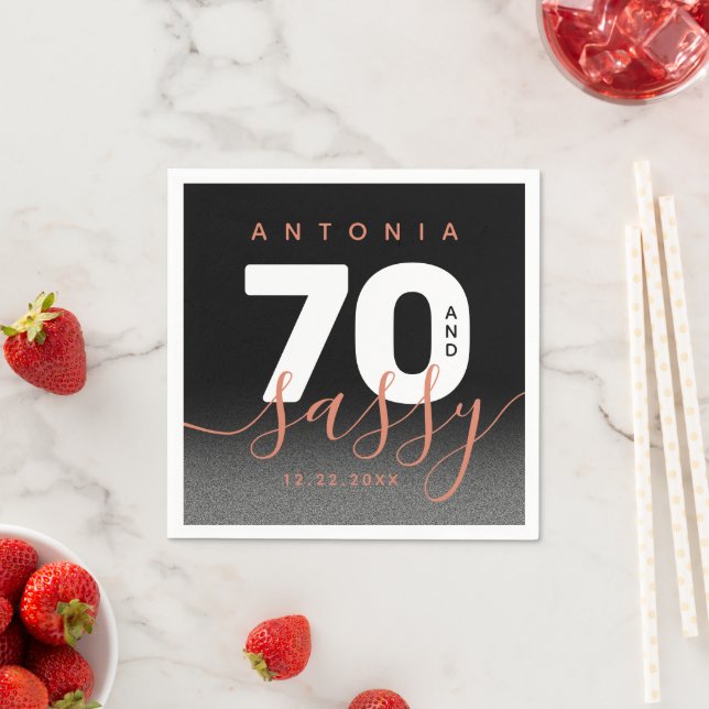 Modern Girly Copper 70 och Sassy Pappersservett (Insitu)