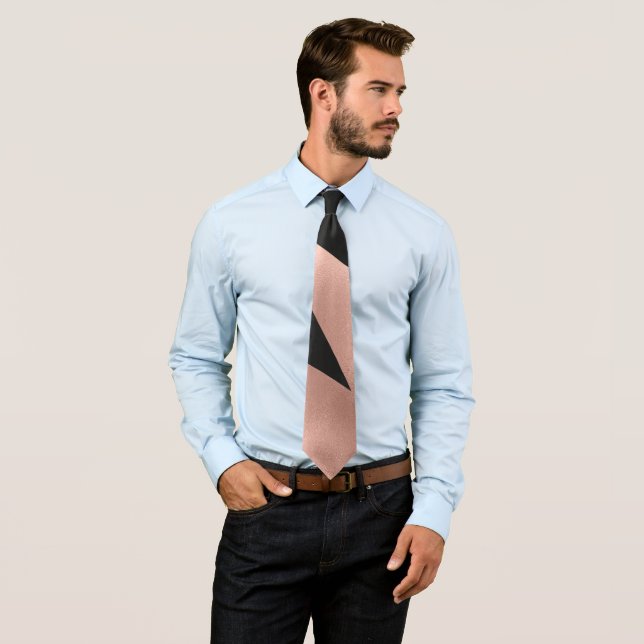 Modern Girly Guld Black Geometric i Ro Slips (In Situ)